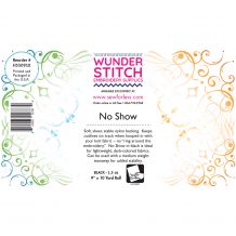 No-Show Mesh Fusible Black 1.5oz Cut-Away Fusible Embroidery