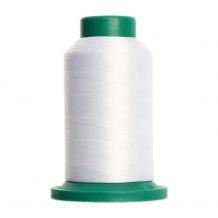 0010 Silky White Isacord Embroidery Thread - 5000 Meter Spool