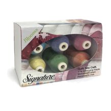 Signature - Mercerized 50-weight Cotton Quilting Thread - 6-spool Blooms Gift Set