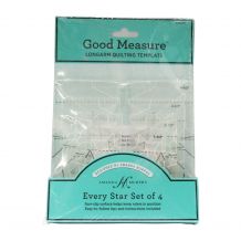 Every Star - Set of 4 Good Measure Longarm Quilting Template Rulers by Amanda Murphy
