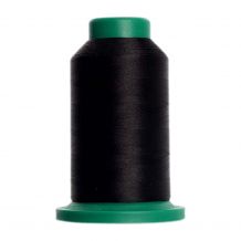0020 Black Isacord Embroidery Thread - 1000 Meter Spool