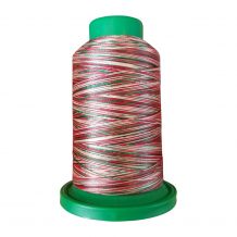 9864 Holly Berry Wreath Multicolor Variegated Isacord Embroidery Thread