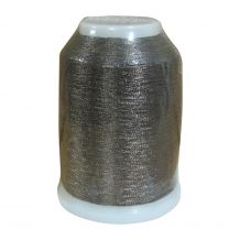 Yenmet Metallic Thread - SN2 (7019) Solid Charcoal 1000 Meter Spool